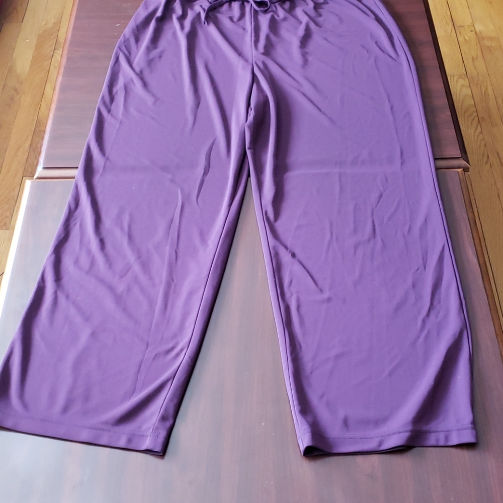 Purple Knit Pants
